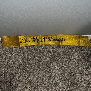 21st birthday Sash